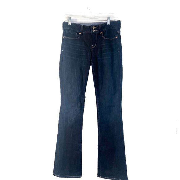 GAP Perfect Boot Denim Jeans Dark Wash Mid Rise Denim 27/4R - Picture 5 of 14